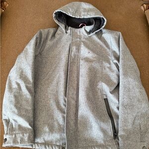 Men's Tommy Hilfiger Gray Hooded Jacket